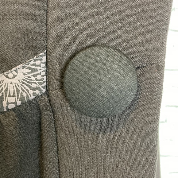 MOLOKO Dress Button Tuck Contrast m1v384 Sz M French Girl Steampunk Art To Wear - Picture 6 of 15